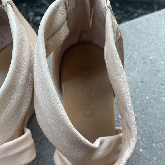 Bueno Women's Iona Metallic Pale Pink Leather W/Rose Metallic Size 37 - Picture 6 of 14